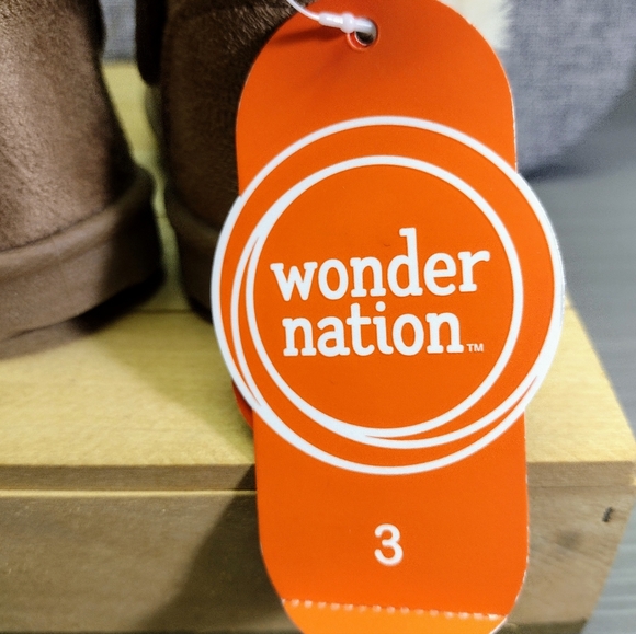 Wonder Nation Baby Girl Faux Fur/Faux Suede Faux Shearling Toddler Boots Size 3 - Picture 12 of 14